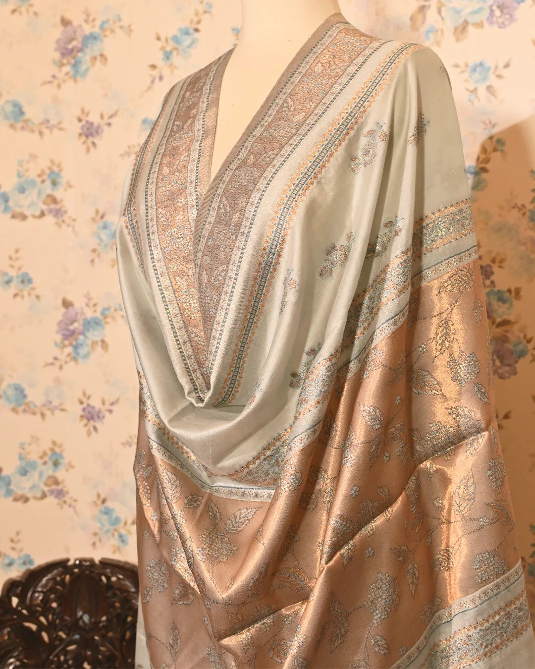 Sky Rose Silk Dupatta