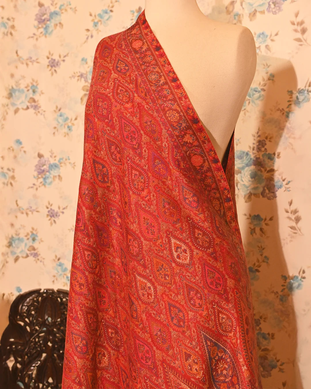 Vintage Ruby Pashmina