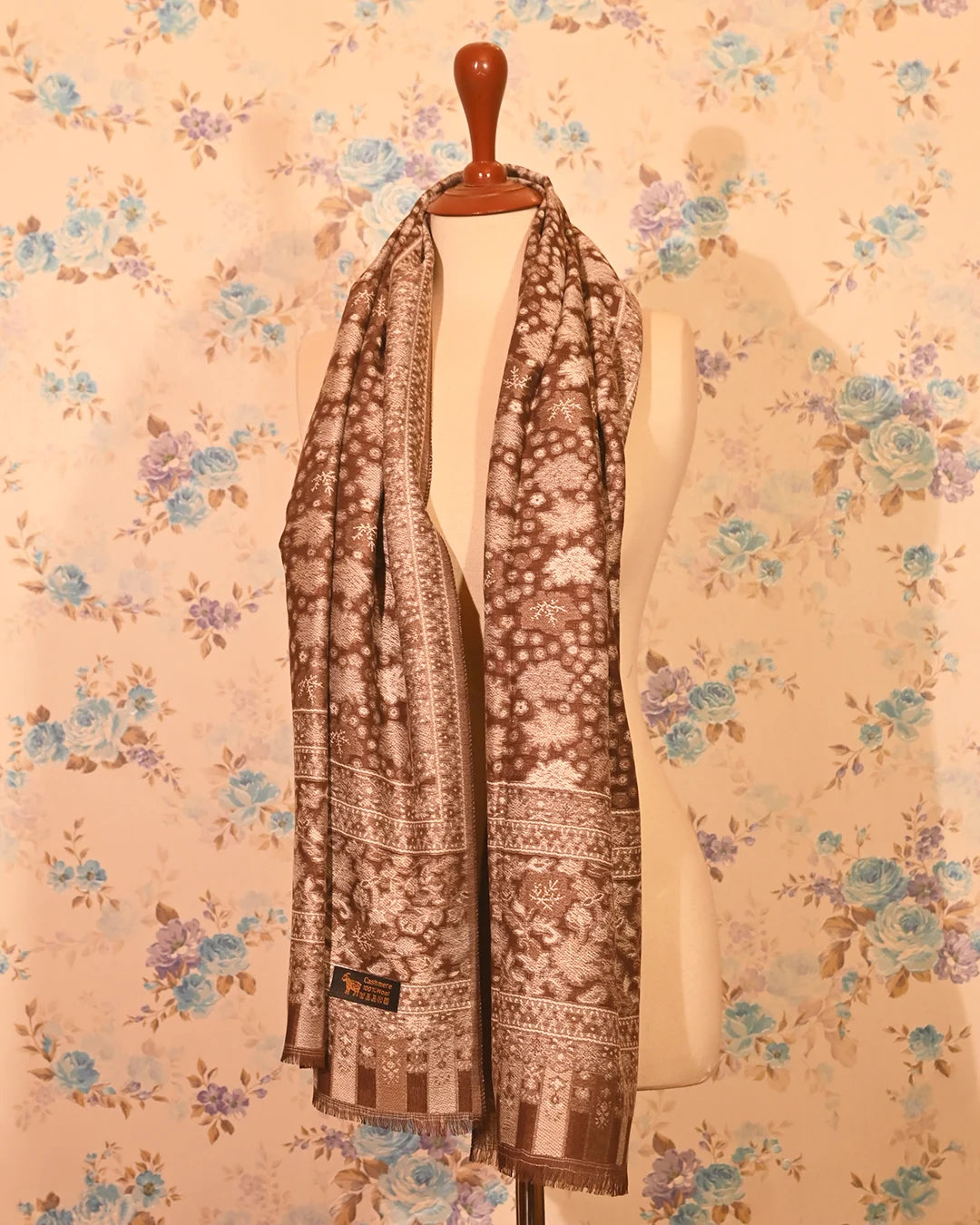 Beige Brown Cashmere Stole