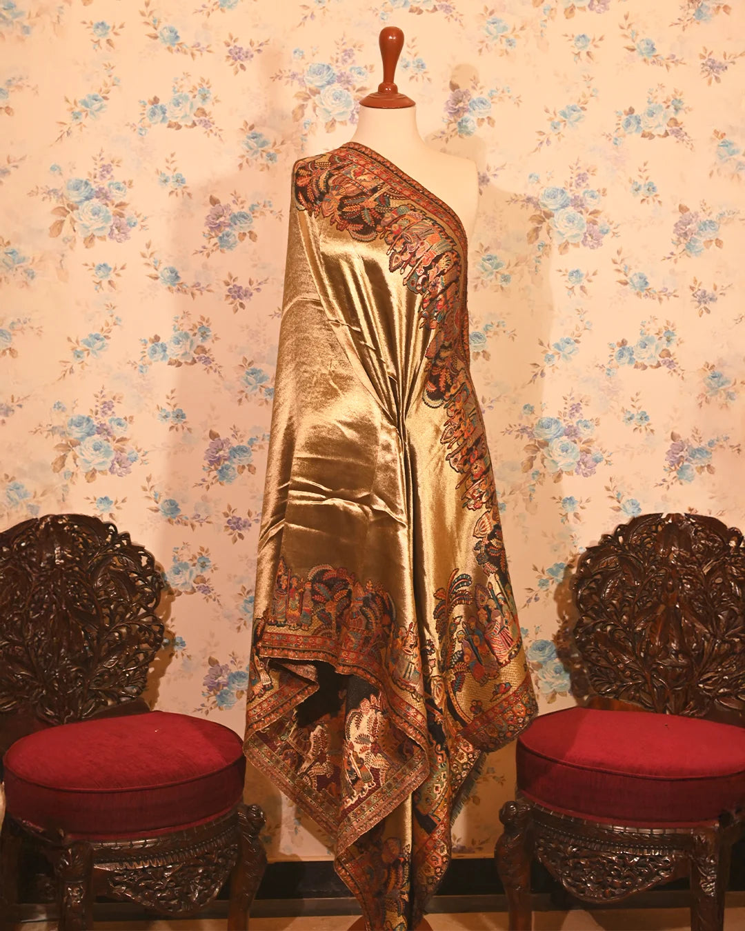 Caravan Motif Pashmina