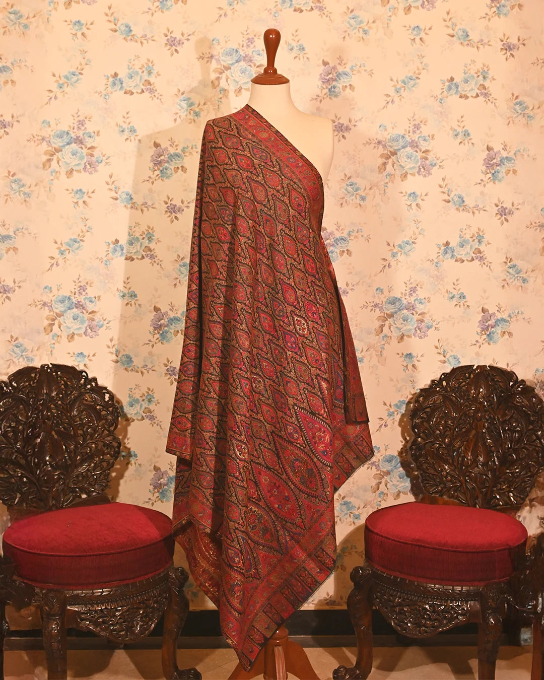 Garnet Jamawar Pashmina