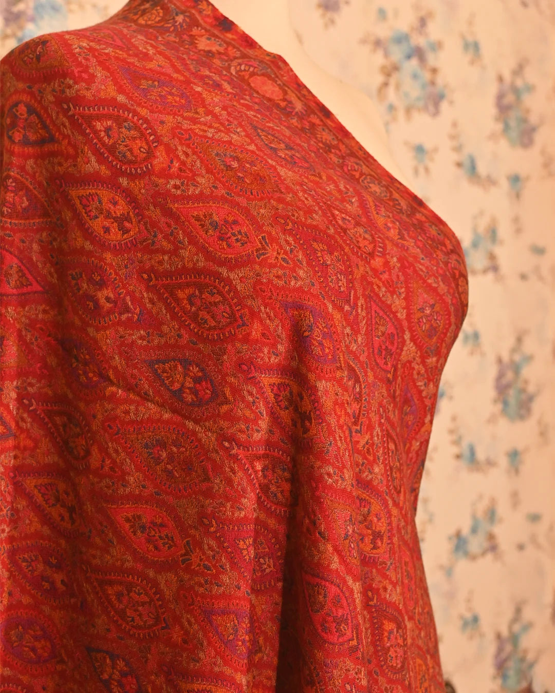 Vintage Ruby Pashmina