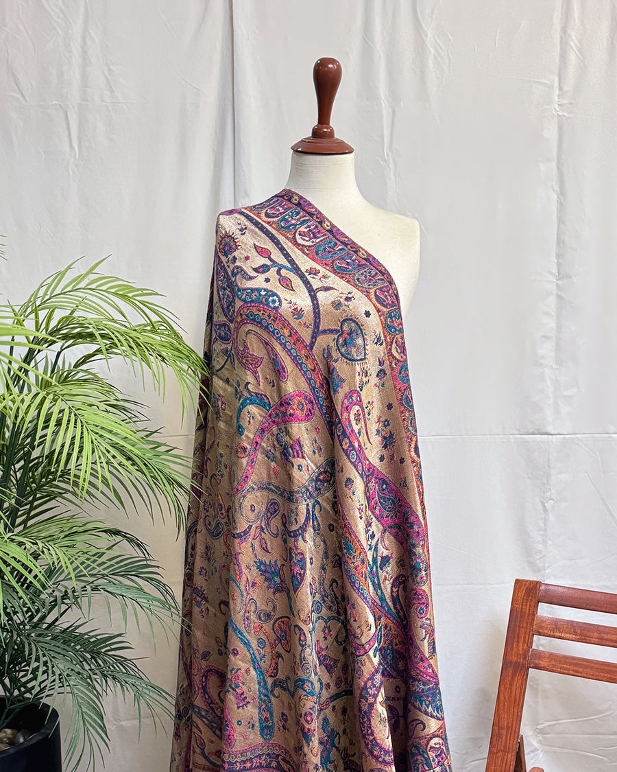 Banafsha Paisley Pashmina
